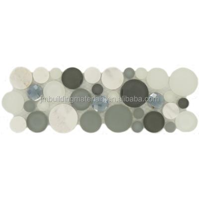 China Modern gray whistle circle glass border--wall border for sale