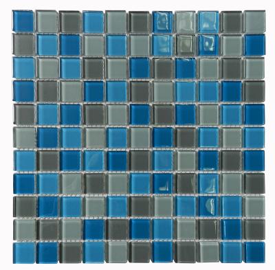 China Modern Swimming Pool Tile-Glass Mosaic Tiles for sale