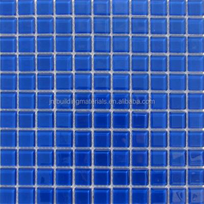 China Modern blue glass mosaic pool tile 23*23mm--blue tiles for sale