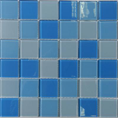 China pool mosaic tile 2*2--pool mosaic 48*48*4mm for sale