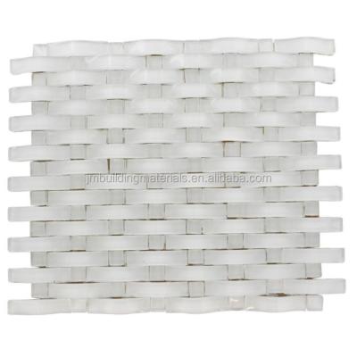 China modern arch super white crystal glass mosaic--glass mosaic for sale