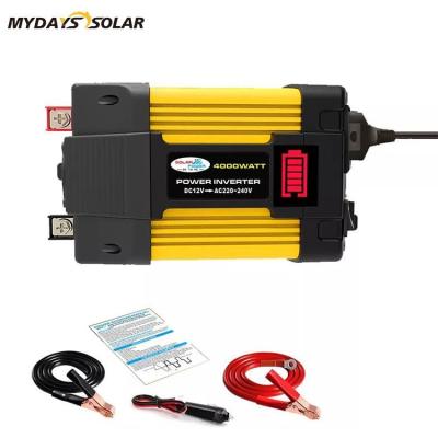 China Mydayssolar LED Display Outdoor Light Weight Dual USB Ports 300W 500W Pure Sine Fast Charging Solar Inverter For Computer Phone 165*112*56mm for sale