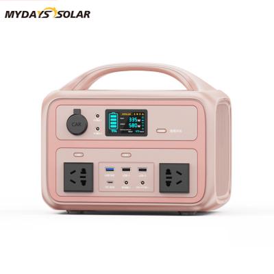 China Mydayssolar High Capacity Backup Supply 126000mAh High Capacity 600W Power Bank Portable Fast Station For TV Electric Grill Fan for sale