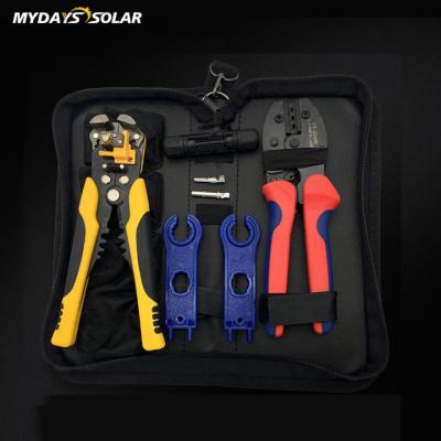 China Mydayssolar Self-adjusting Steel Self-Adjusting Multifunctional Portable Solar Installation Crimp Tool Stripping Kits for sale