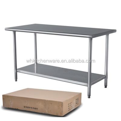 China Round square wholesales 2 tier kitchen stainless steel floding electrical work bench for sale