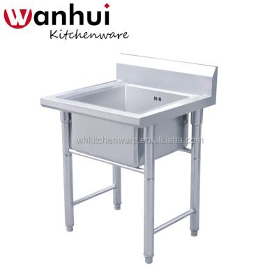 China Without Faucet Commercial Restaurant Kitchen Tableware Supplier Working Table Kitchen Stainless Steel Sink Worktable for sale