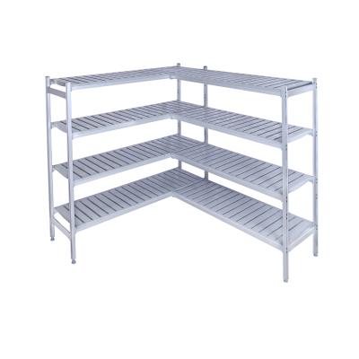 China New Design Sustainable Aluminum HDPE+ Stainless And Hygienic Kitchen Storage Rack for sale