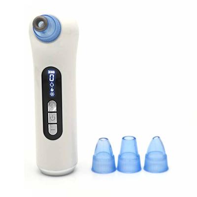 China Acne Treatment Face Beauty Equipment 4 in1 Heating and Cooling Facial Remover Face Massager Vacuum Blackhead Remover for sale