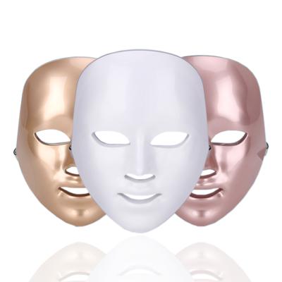 China Dye Removal Cordless Copper Photon Device Household Skin Rejuvenation Facial Mask Led Red Light Therapy Face Mask 7 Colors LED Mask Facial Massage for sale