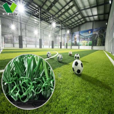 China Soccer Field s Shape Mini Football Sports Field Artificial Grass Turf White Line for sale