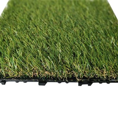 China Eco-Friendly Yard Artificial Grass With Installation Floor Deck Wood Drain Tiles Turf Tiles for sale