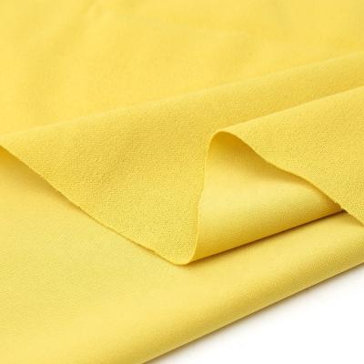 China Soft Most Popular Colored Jersey Interlock Scuba Crepe 100 Polyester Knit Fabric For Clothes for sale