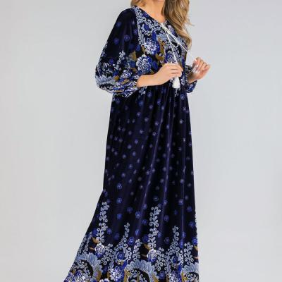 China Customized Anti-Static Women's Label Abaya Dubai Muslim Dress Wholesale/Women's Muslim Abaya Dress Wholesale for sale