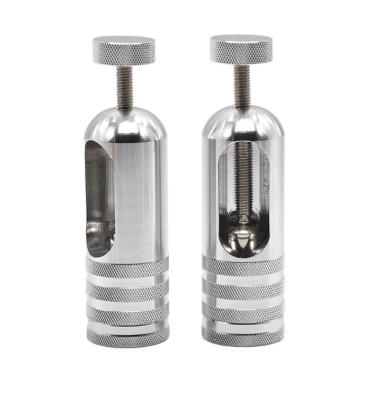 China Aluminum Portable Protable Smoking Accessories Cream Pollen Whisker Spice Presser for sale