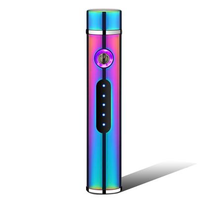 China With LED Filling Reveal Smart Double Arc Electric USB Rechargeable Plasma Cigarette Lighter Windproof Flameless Usb Lighter for sale