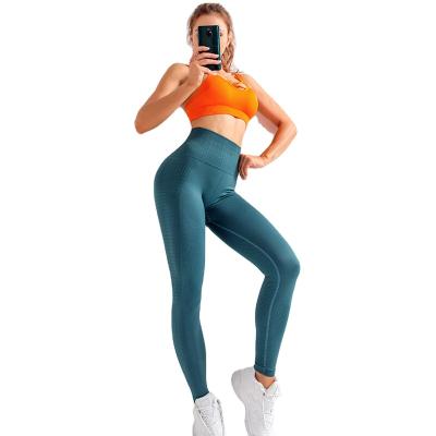 China Breathable Seamless Quick Dry Fitness Yoga Gaiters Hip Lift Women Active Pants Leggings Sports Running Trousers for sale