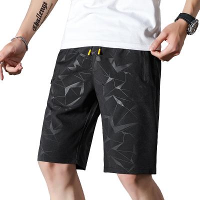 China Plus Size Men's Summer Fashion Geometric Print Quick Dry Casual Cool Short Pants Beach Pants for sale