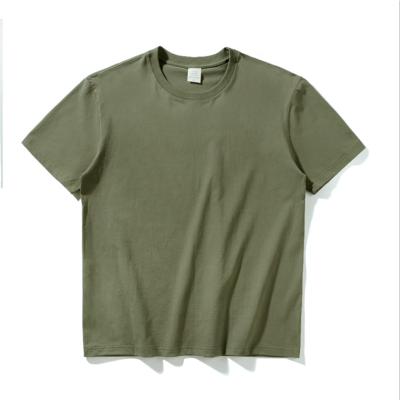 China 2021 popular men's casual t-shirt breathable simple cotton crewneck short-sleeve for sale