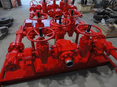 China De rood Olie en Gas 2 1/16“ X 10000psi van de Vernauwingsverzamelleiding voor Hoge druk die goed testen Te koop