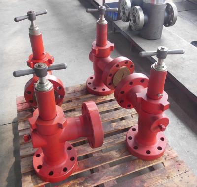 China H2 Adjustable Flanged Manual Choke Valve / Christmas Tree Valve Wear Resistance for sale