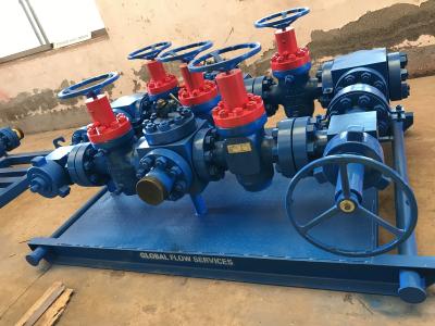 China Surface Well Testing Wellhead Manifold With Choke Valves 3 1/8