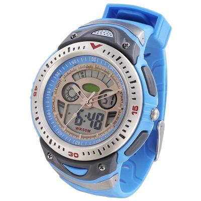 China Automatic date charm wrist brand sports mens watches 5atm display waterproof big boys cheap analog-digital watch for sale