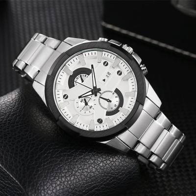 China Cheap Chronograph Mens Sports Digital New Design Stainless Steel Boys Quartz Watch for sale