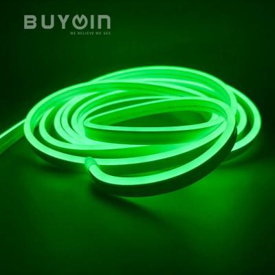 China Waterproof Flexible LANDSCAPE 5m/Roll DC12V SMD2835 LED IP65 LED Neon Light For Indoors Outdoors Decor Green Color LED Neon Strip Light for sale