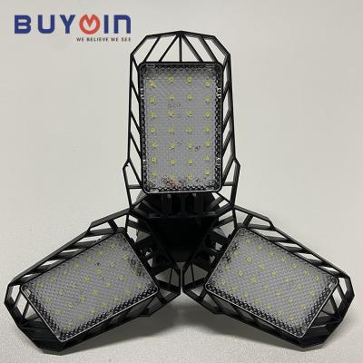 China Modern Deformable LED Garage Ceiling Lights AC110-265V 4500LM 45W LED Shop Light With Multi-position Adjustable Panels Led Garage Light for sale