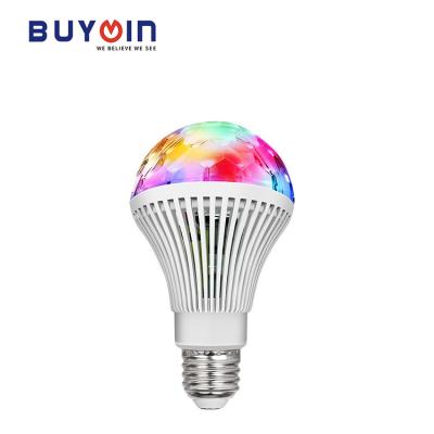 China Home Bar 3W RGB Led Rotating Disco Bulb Ball Lamp Family Party Bar Club Effect Light Color Stage Light Ball Bulb Stage Light for sale