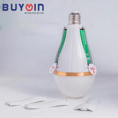 China Led camping emergency light AC85-265V E27 15W manufacture led bulb light with cool gold ring for power failure emergency home led bulb for sale