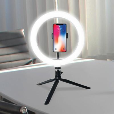 China Self Broadcasting/Remote Operation/YouTube/TikTok Live Video Streaming 8 Inch Led Ring Light With Desktop Tripod 3 Modes Dimmable Ring Light Dual Color Temperature 20cm Mini Ring Light for sale