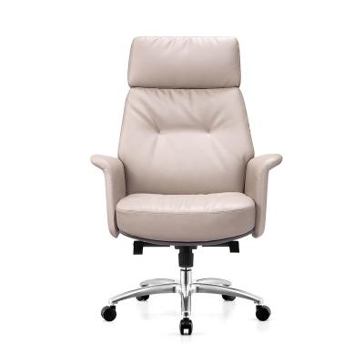 China Ergonomic (Height) Swivel Adjustable Modern Leather Manager's Office Chair for sale