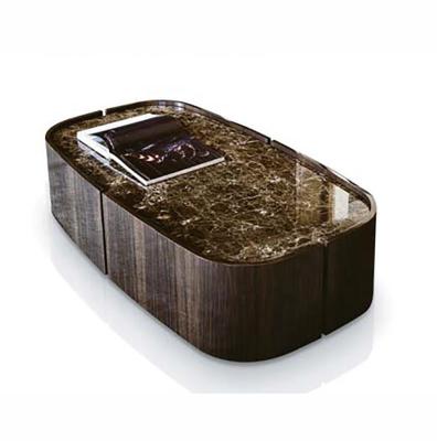 China Modern luxury stainless steel coffee table glass top tea table for sale