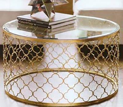 China Nordic modern marble flower personality hollow tea table living room creative cut-out creative tea table for sale