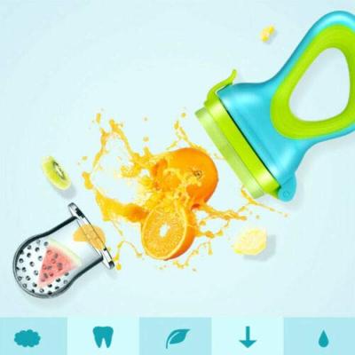 China Leakproof Baby Silicone Food Teether Pacifier Durable Odorless for sale