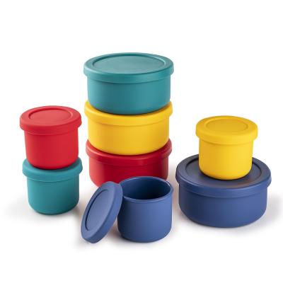 Chine Silicone Bento Box For Kids Toddlers Silicone Food Grade Lunchbox LeakProof à vendre