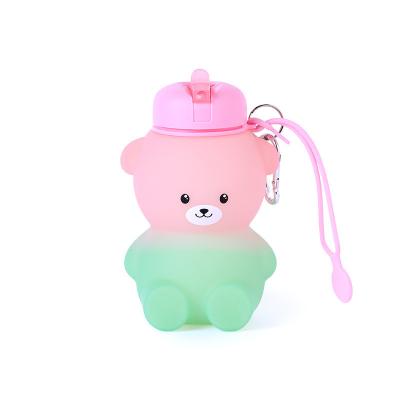 China Water Bottle,Collapsible Water Bottle for Kids,Cute Water Bottles -kawaii Cat Appearance - Portable Leak Proof, BPA Free à venda