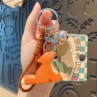 China Cute Kawaii Anime Keychains Soft Silicone Key Chain Accessories for Women Girls Backpack for sale