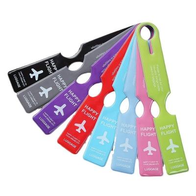 China Office/School/Personal Cartoon Silicone Luggage ID Tag for Bag Suitcase Plane Cruise Ships for sale