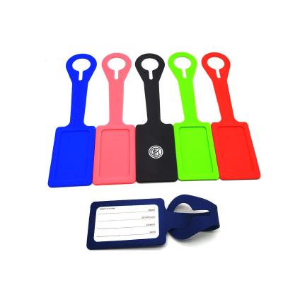 China Office/School/Personal Silicone Luggage Tag , Cute and Practical Suitcase Label with Name ID Card for sale