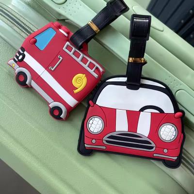 China Colorful Silicone Luggage Tags Cute Anime Cartoon Design for Travel and Bags for sale