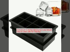 7.5 X 4.5 X 1.5 Inches Silicone Ice Cube Mould Easy To Clean Safe for Freezing