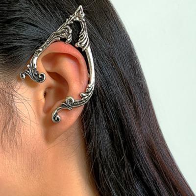 China FASHIONABLE Creative Halloween Cutout Earrings Women Ear Decoration Ear Jackets Elves Alloy Silver Stud Earrings for sale