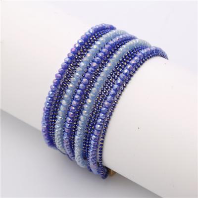 China FASHIONABLE natural stone bracelet of European and American popular stainless steel handmade beaded bracelet for sale