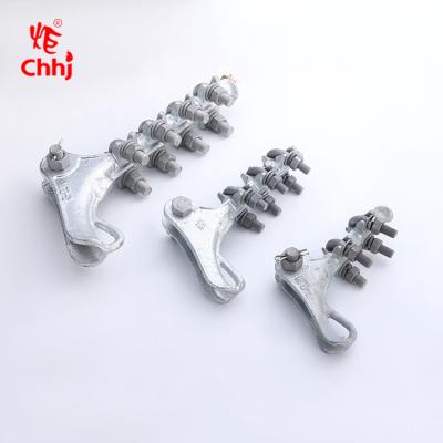 China Cast Iron Bolted Overhead Power Line Fittings NLD Meallable Tension Clamp For Overhead Line Or Substation for sale