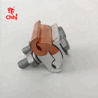 China Used For Bonding Bare Conductor Copper-Aluminum Parallel Groove Clamp For Wire Connection for sale