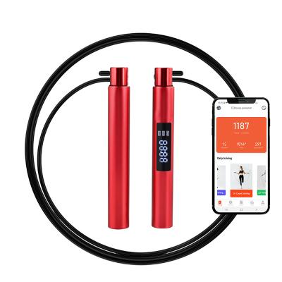 China Adjustable Calorie Chip Smart Jump Rope Promoted Rope Length LED Display JR001 for sale