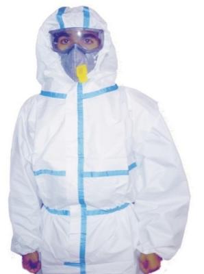 China Anti - Alcohol Disposable Cleaning Suits , Chemical Resistant Coveralls Disposable  for sale