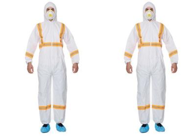 China Antistatic Acid Resistant Disposable Paint Suit For Mining Electronics Factory for sale